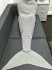 High Quality Knitting Fishing Net Design Mermaid Shape Blanket -  