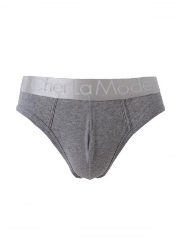 

Cherlamode 3PCS (Three Color) Solid Color U Convex Pouch Band Briefs For Men, Colormix