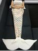 Fashion Yarn Knitted Colorful Rhombus Design Warmth Mermaid Tail Blanket -  