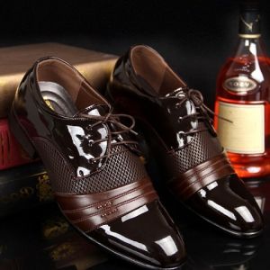 Hollow Out Lace Up Formal Shoes