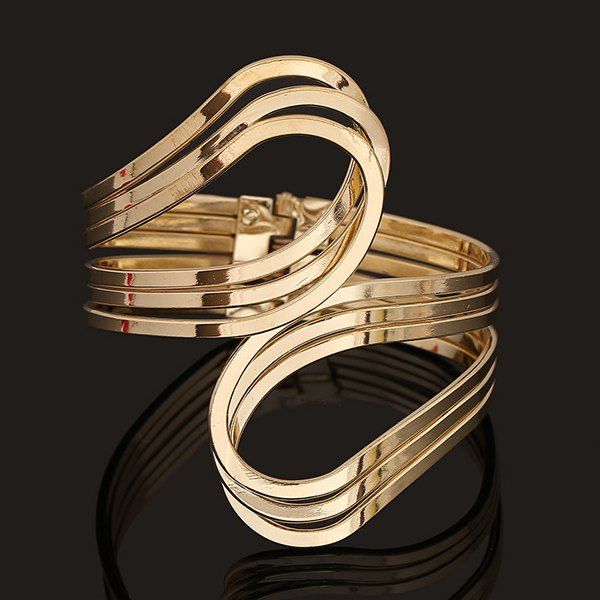 Outfits Multilayer Encircle Statement Cuff Bracelet  