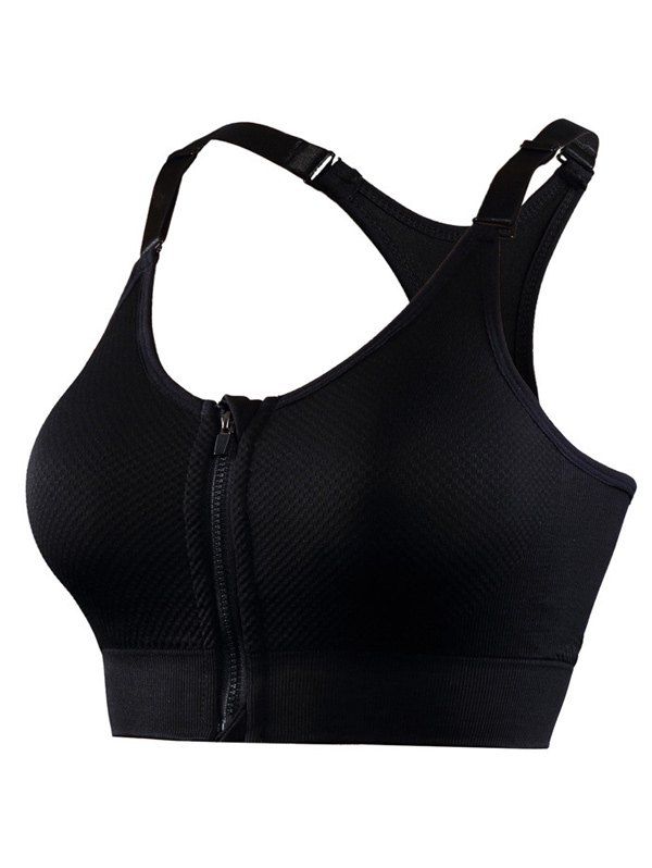 [25 OFF] Cut Out Padded Push Up Strappy Racerback Sports Bra Rosegal