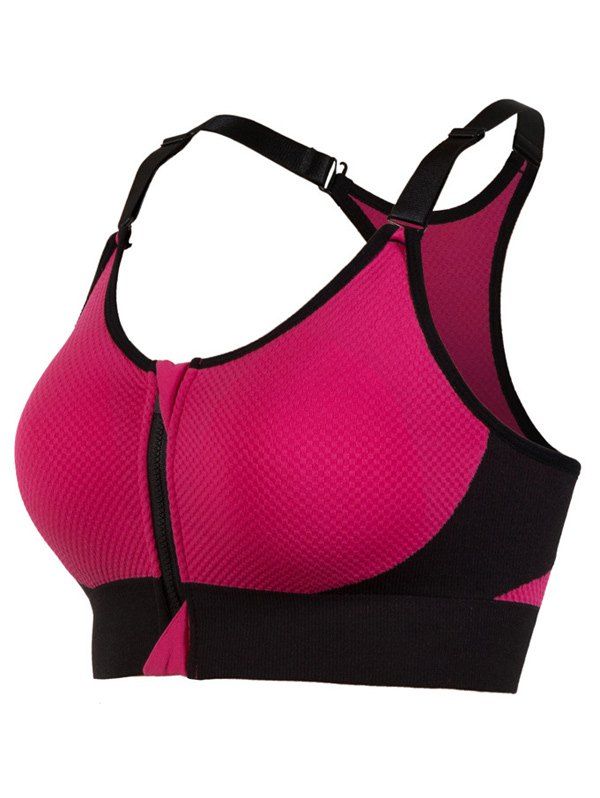 [25 OFF] Cut Out Padded Push Up Strappy Racerback Sports Bra Rosegal