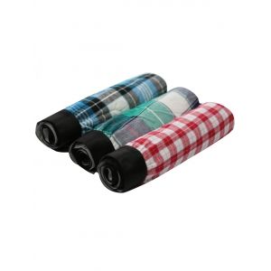 

Cherlamode 3PCS Checked Pattern Boxer Shorts, Colormix