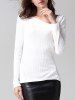 Skew Collar Long Sleeves Sweater -  