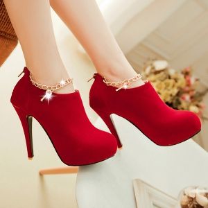 Stiletto Heel Zipper Pumps