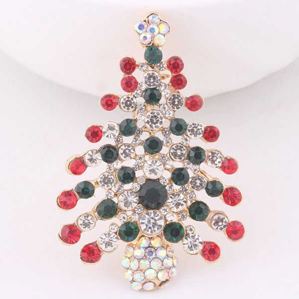 

Christmas Trees Brooch, Colorful