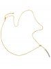 Crescent Artificial Stone Necklace -  