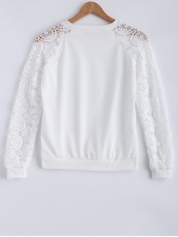 polera encaje blanca