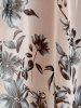 Blossom Print High Neck Chiffon Boho Summer Dress -  
