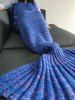 Super Soft Sleeping Bags Yarn Knitted Mermaid Tail Blanket -  