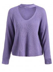 Chunky Purple Sweater Cheap Shop Fashion Style With Free Shipping ...
