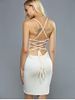 Cami Criss Cross Lace-Up Backless Bandage Strap Dress -  