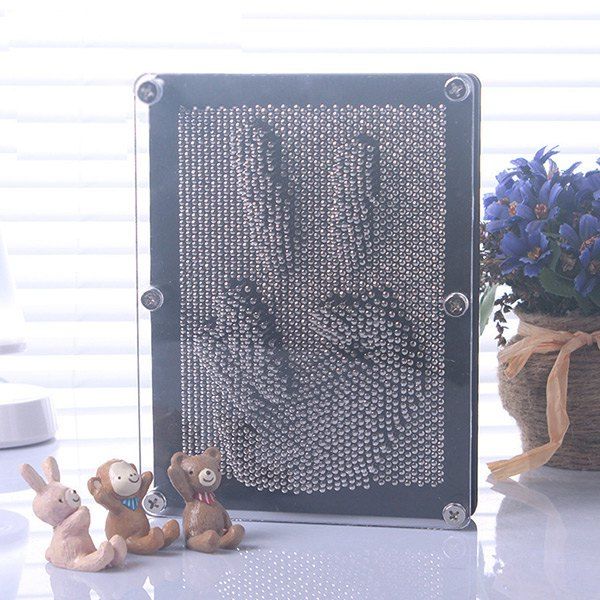 2018 Creative 3d Clone Diy Handprints Needles Toys In Silver