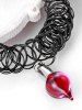 Alloy Blood Tattoo Halloween Choker Necklace -  