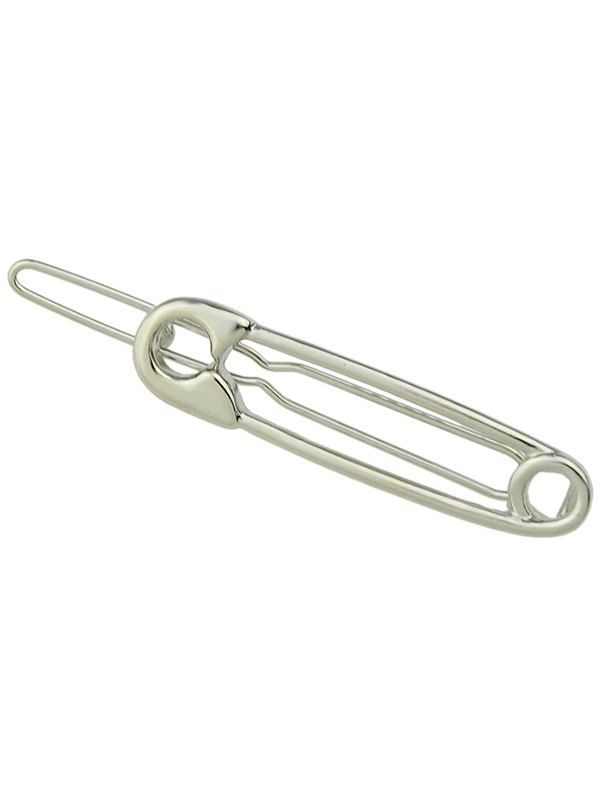 

Alloy Pin Shape Hairpin, Silver