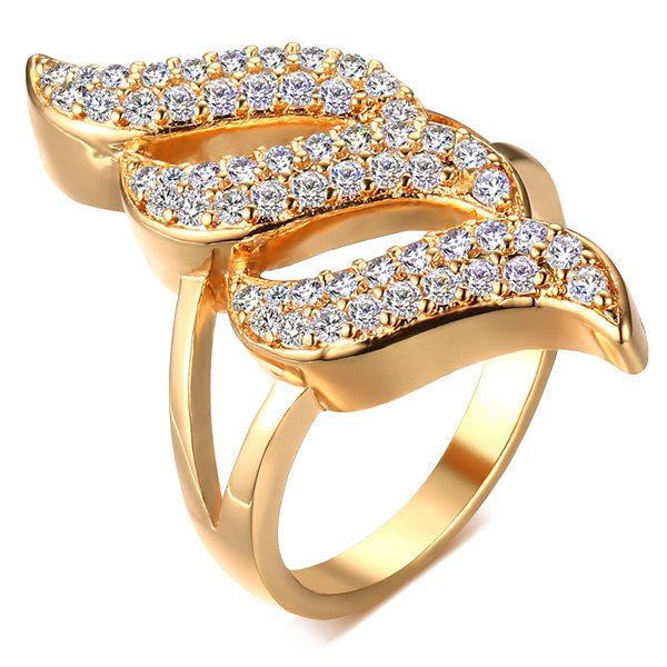 [43% OFF] Hollowed Faux Zircon Ring | Rosegal