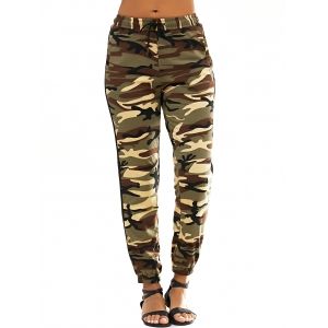 Army Green Camouflage Xl Fashionable Lace-up Narrow Feet Camo Print ...