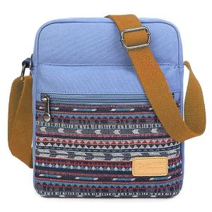 Zip Canvas Crossbody Bag