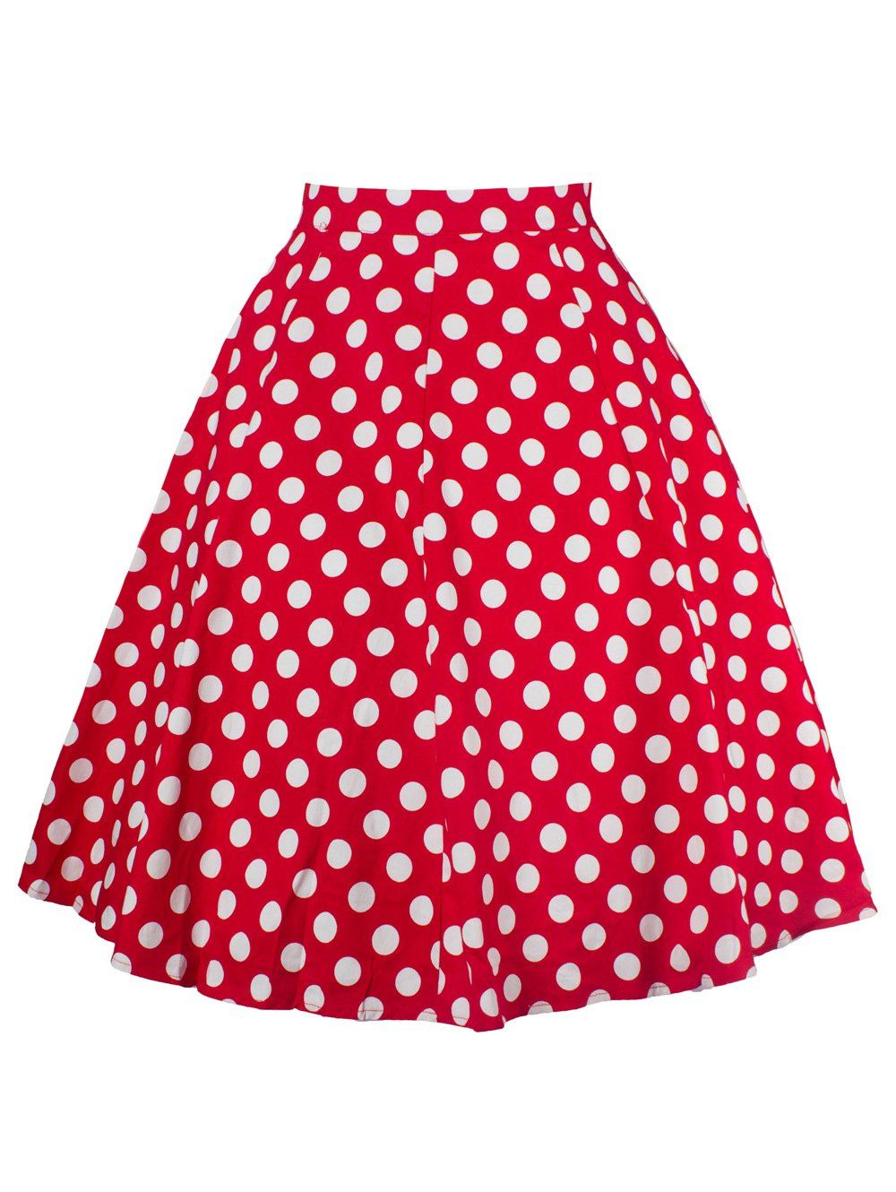 Sale Polka Dot Zippered Skirt  