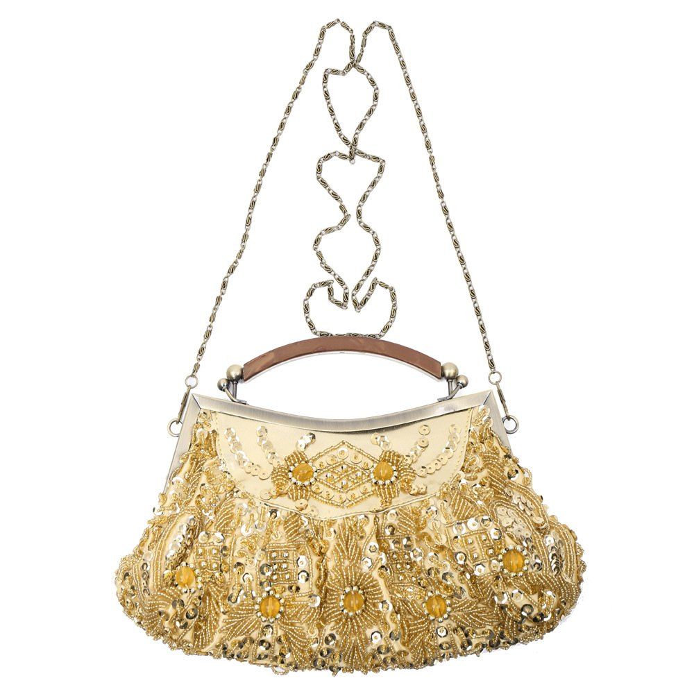 2018 Party Elegant Beaded And Sequins Design Women's Evening Bag In