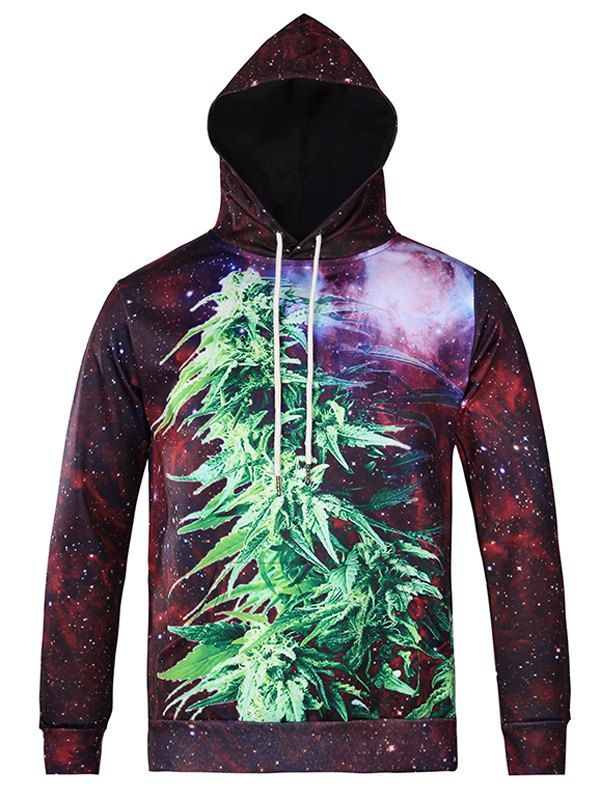 Outfit Plant 3D Printed Galaxy Hoodie  