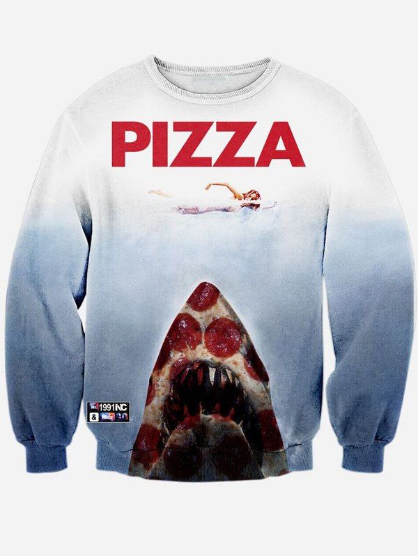 long sleeve pizza shirt