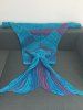 High Quality Super Soft Crochet Knitted Mermaid Tail Sofa Blanket -  