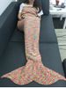 Warmth Acrylic Knitting Colorful Mermaid Tail Design Blanket -  