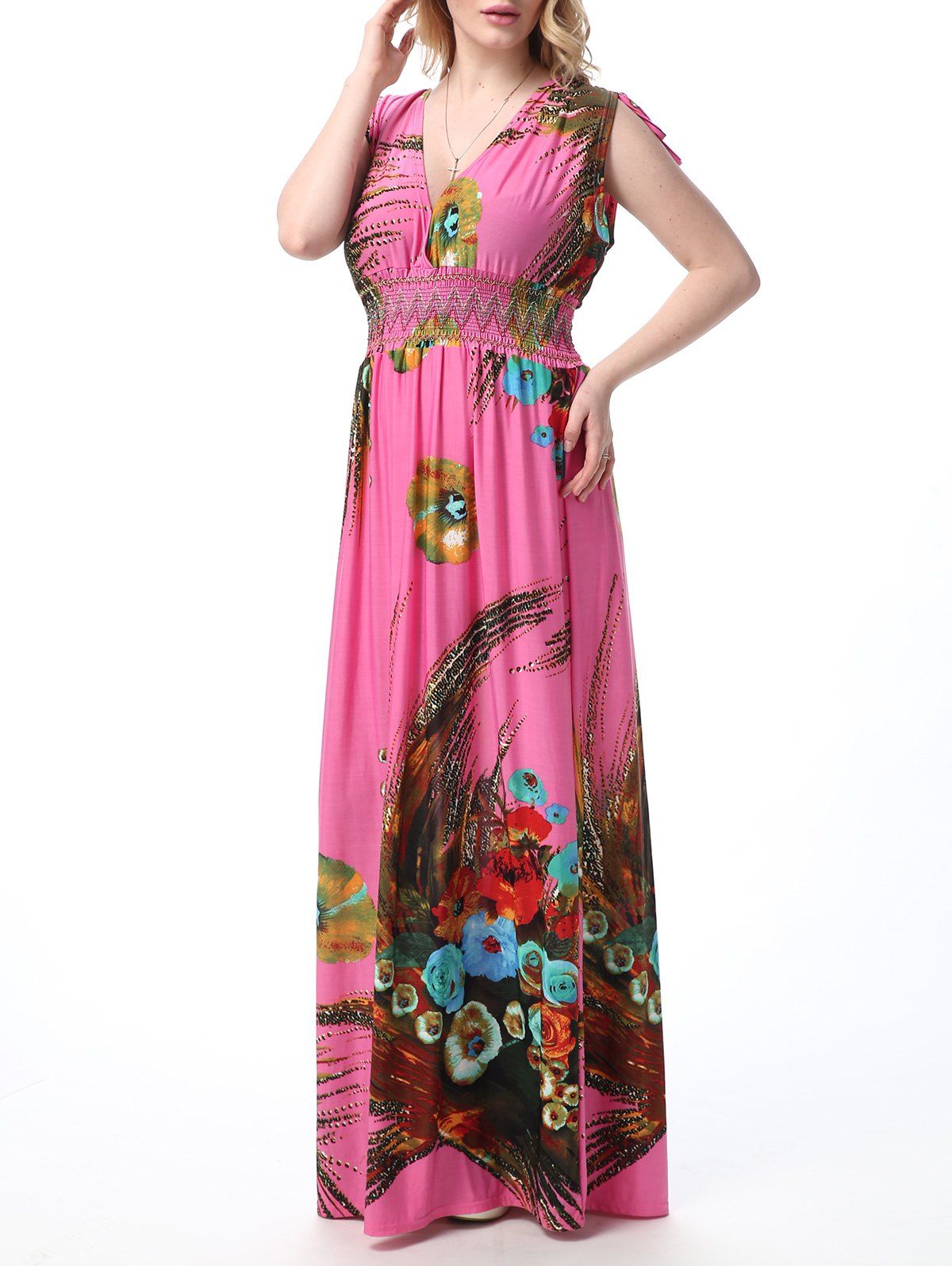 floor length boho dress