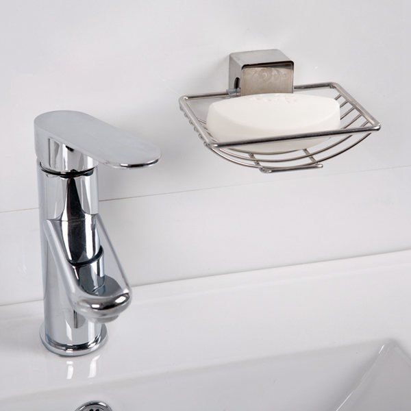 

Good Quality Stainless Steel Wall Hanger Soap Rack, Silver