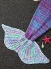 Warm and Soft Knitted Sofa Kids Mermaid Tail Blanket -  