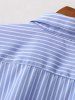 Long Three Quarter Sleeve Casual Shirt -  