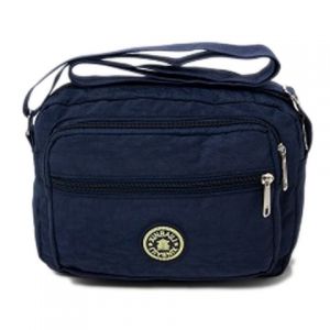 Multi Zips Nylon Crossbody Bag