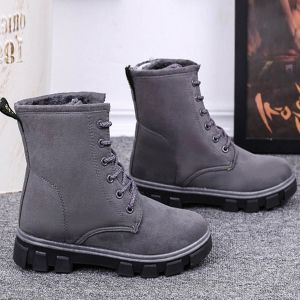 flat heel snow boots