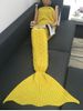 Fish Scale Knitted Sofa Wrap Mermaid Blanket -  