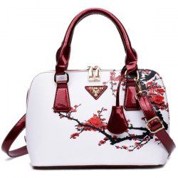 Floral Printed Handbag -  