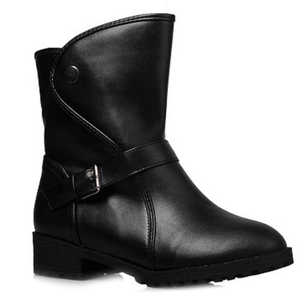 flat boots with buckles