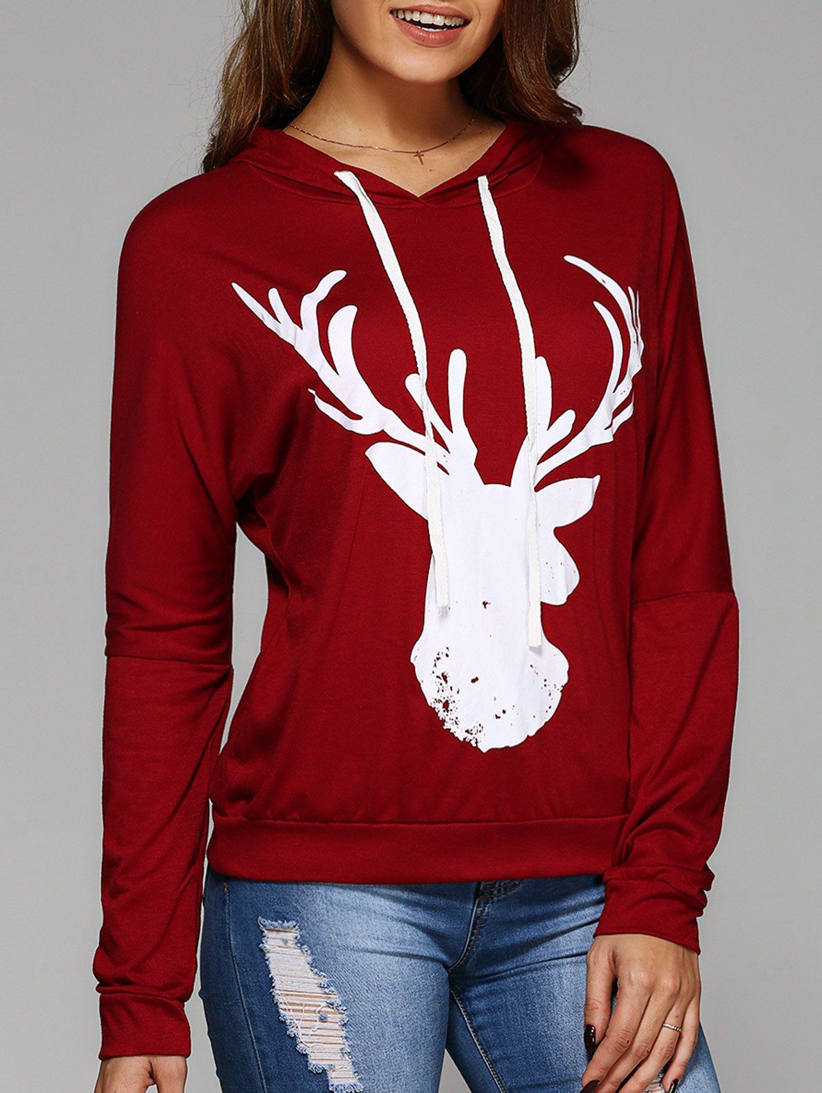 deer santa shirt