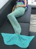 Super Soft Crochet Knitting Hollow Out Mermaid Blanket -  