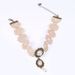 Carved Faux Pearl Crochet Lace Choker Necklace -  