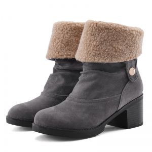grey block boots