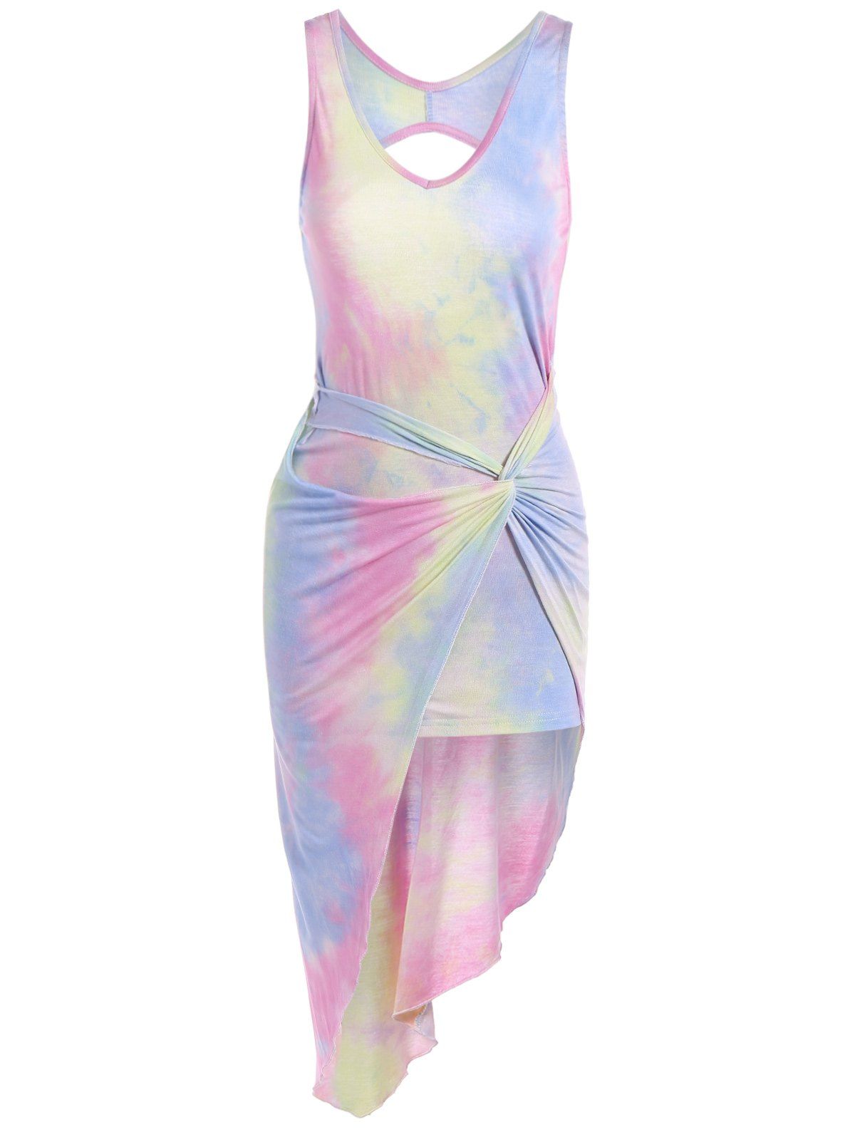 cut out asymmetric dress