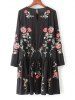 Floral Smock brodé Robe -  