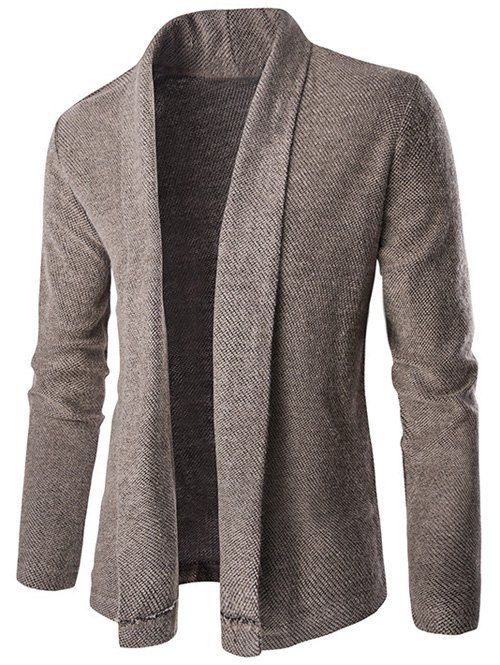 

Shawl Collar Long Drape Cardigan, Coffee
