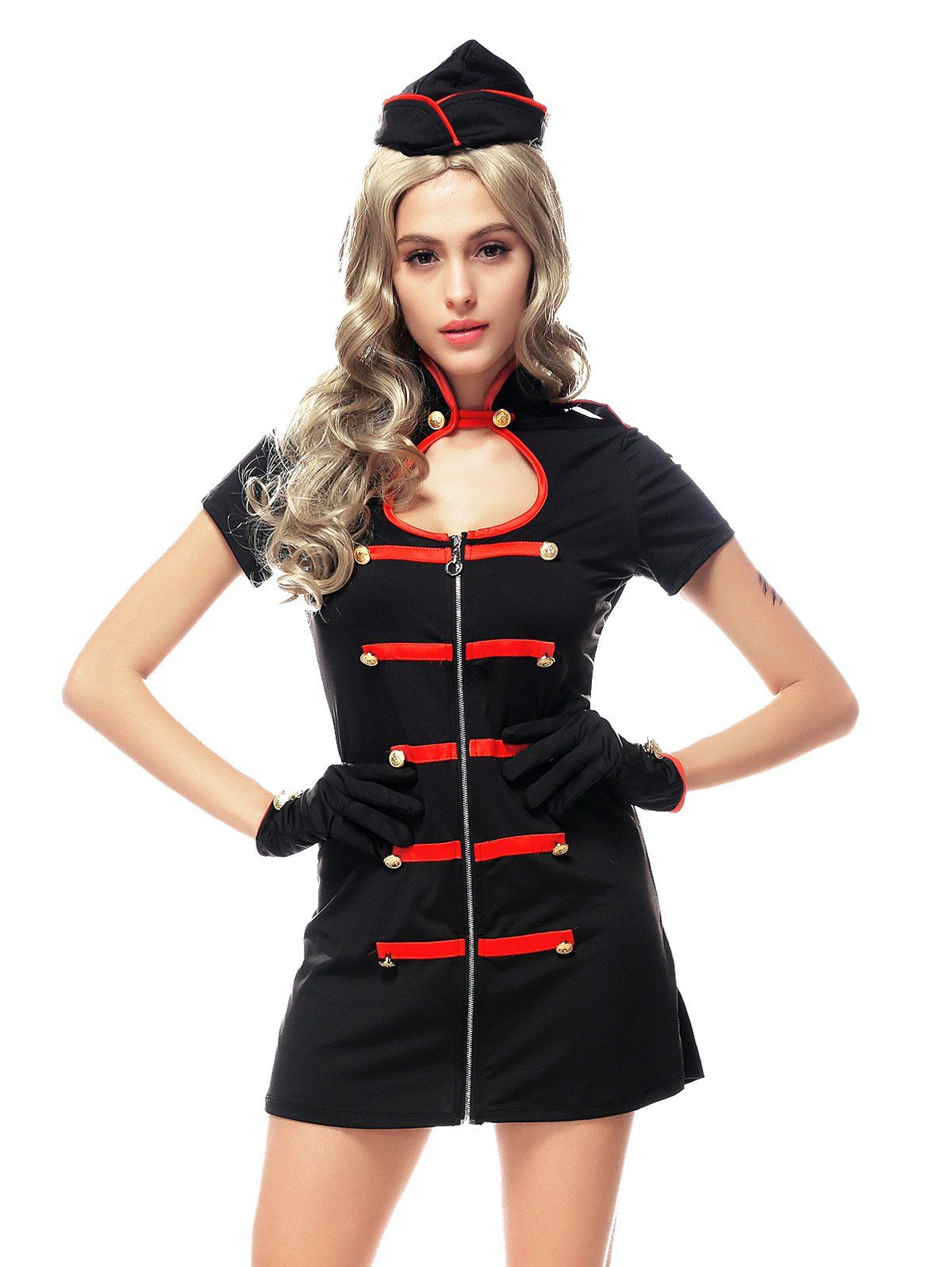 Fashion Nurse Cosplay Halloween Dress  