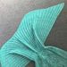 Couverture Sirène Confortable pour Canapé Tricotée Fleur de Chanvre - Vert M