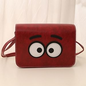 Stitching Cartoon Eyes Crossbody Bag