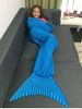 Warmth Geometric Design Knitted Kid's Mermaid Tail Blanket -  