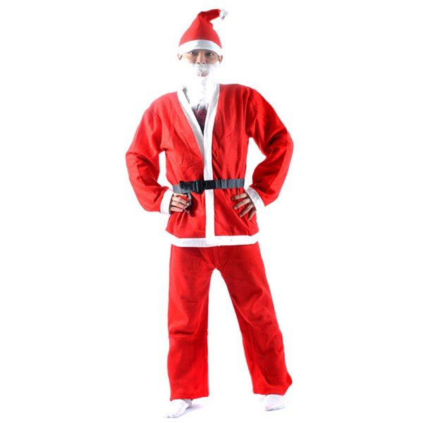 

High Quality Christmas Santa Claus Set Costume, Red